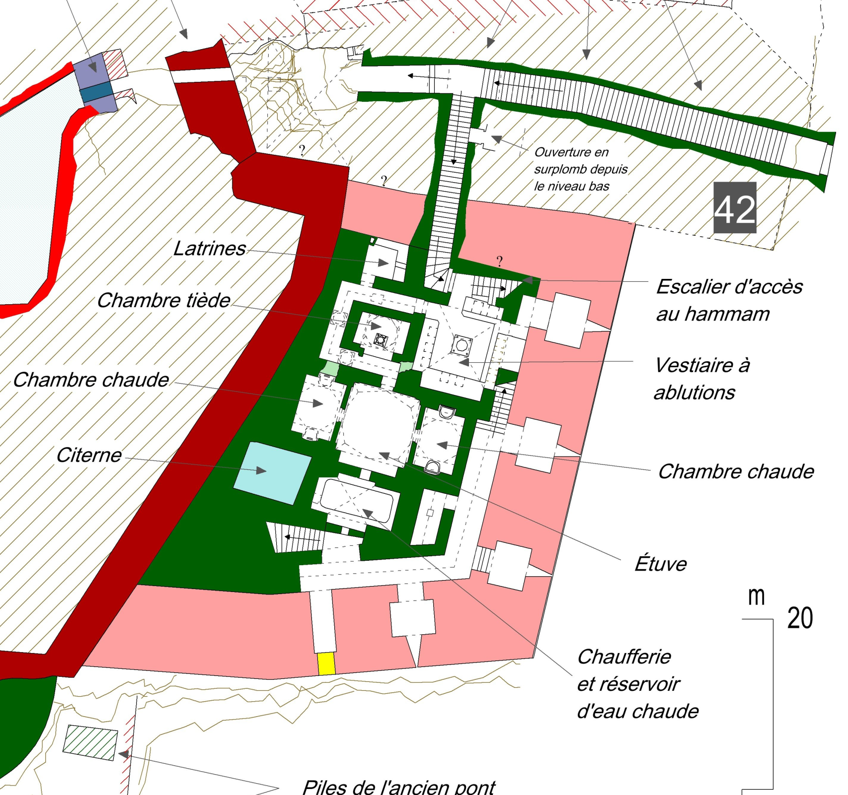 Secteur 3. Plan du niveau 1